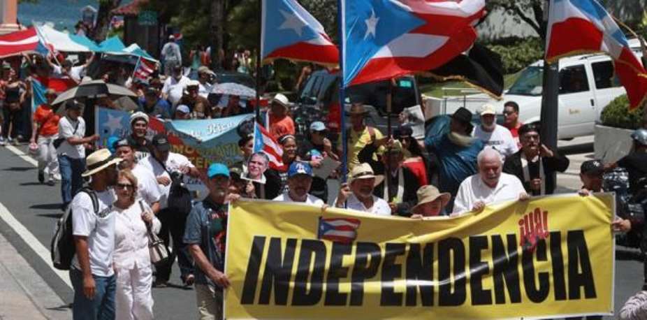 Puerto Rico Independence March Before UN Hearing