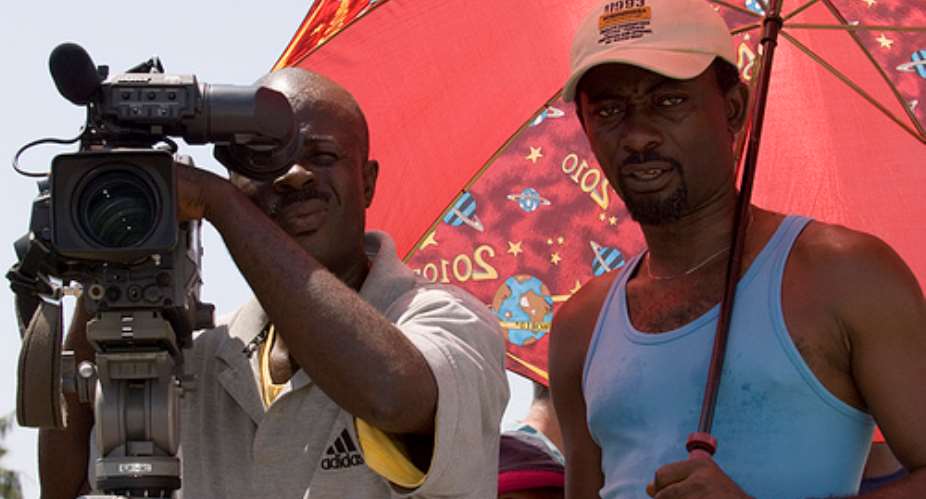 nollywood on Set with director Bond