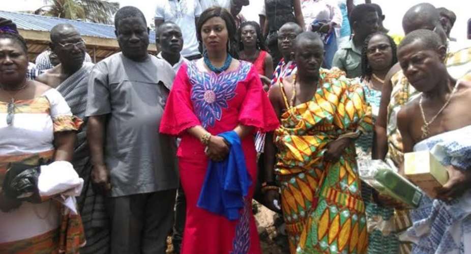 Adwoa Safo breaks ground for hospital project for DomeKwabenya