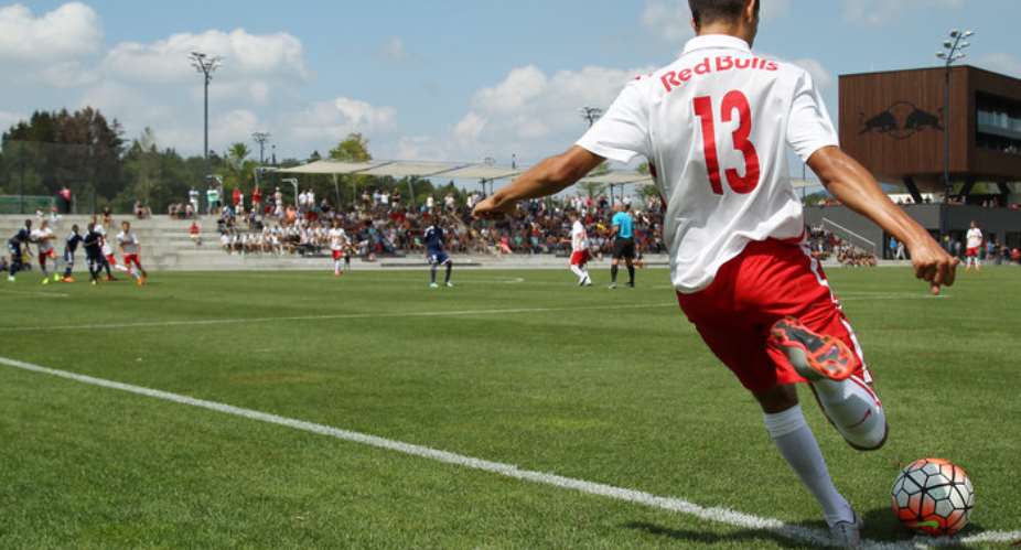SALZBURG,AUSTRIA,15.AUG.15 8211; SOCCER 8211; Red Bull Salzburg, Next Generation Trophy. Image shows Red Bull Salzburg and West African Football Academy. Photo: GEPA pictures Harald Steiner 8211; For editorial use only. Image is free of charge.