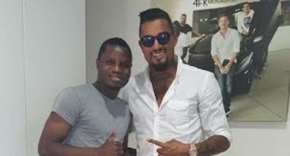 Wakaso with Kevin-Prince Boateng
