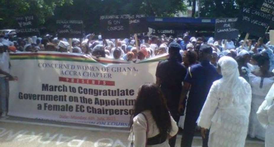 Women Groups Congratulate Prez. Mahama Over Charlotte Osei Post