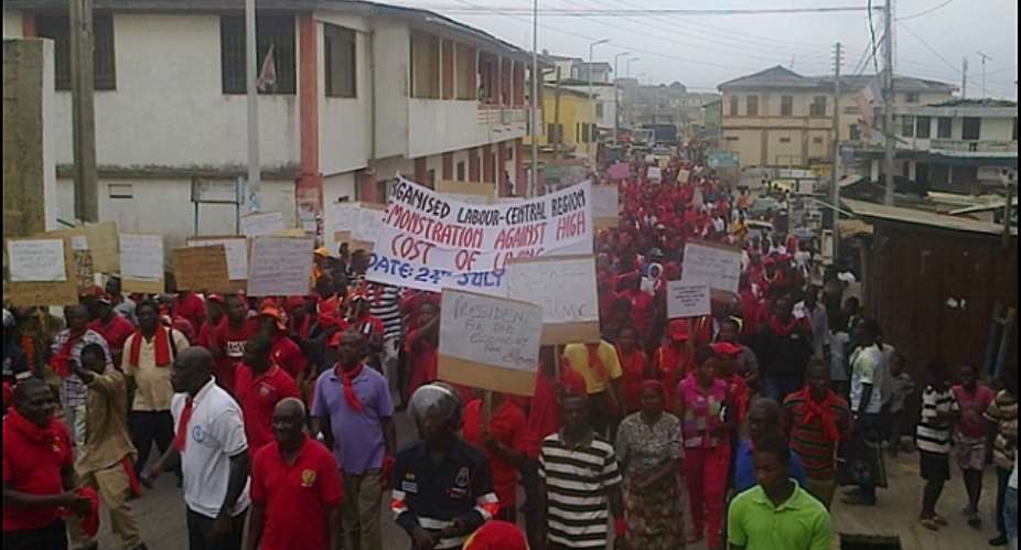 Workers Demostration Cape Coast