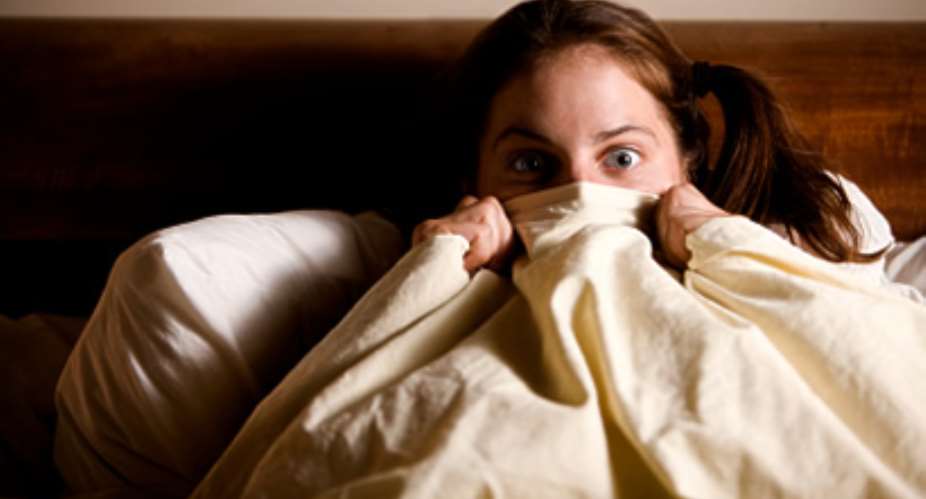 Things that could scare her in bed