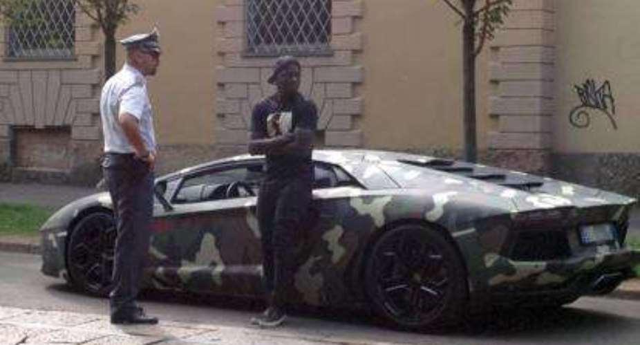 'Racist' Italian police stop and search Ghana star Muntari over plush Lamborghini car