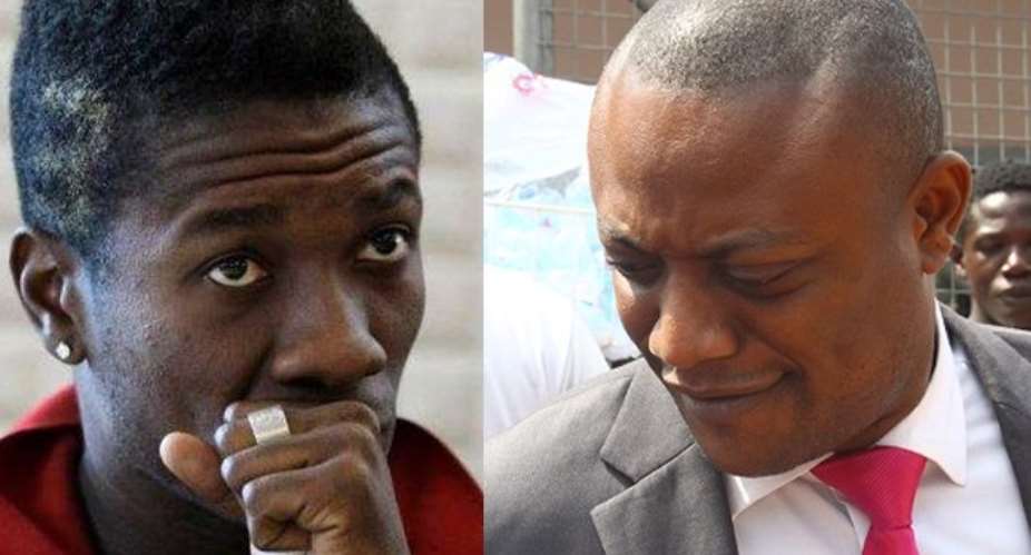 Is there a feud between Maurice Ampaw and Asamoah Gyan?