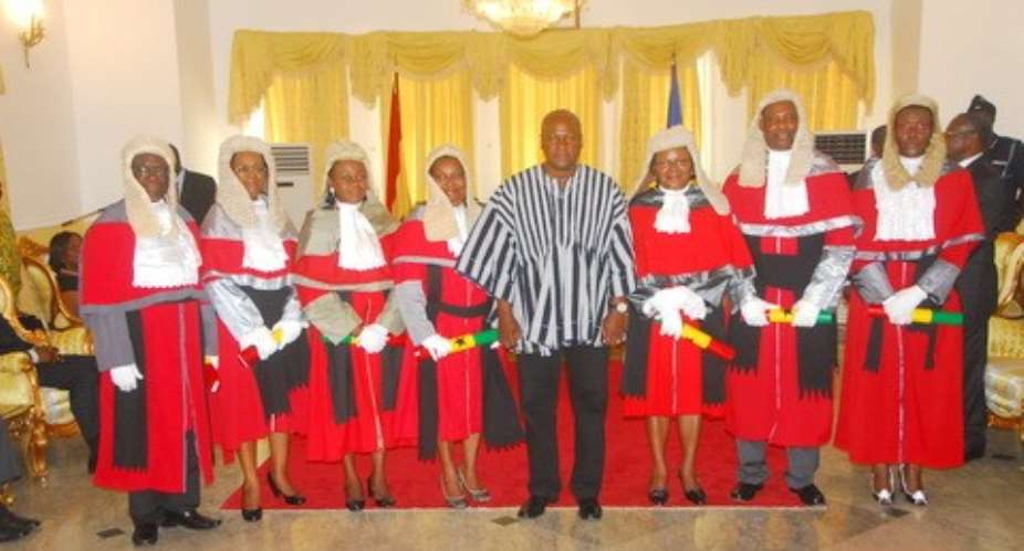 President swears in seven High Court judges