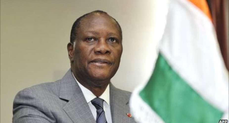 President of Cote d'Ivoire Alasanne Outtara