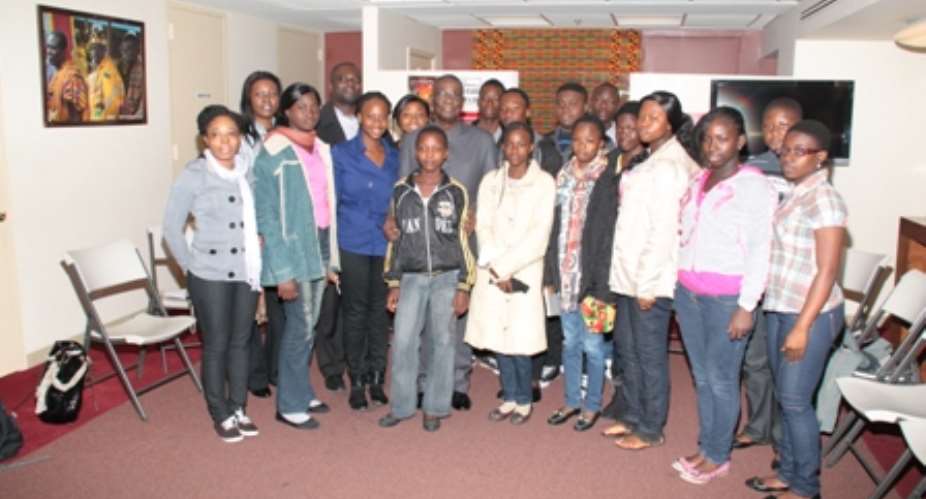 President Mills addresses Ghanaian students in New York
