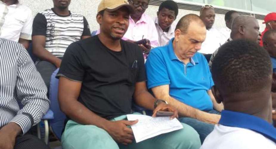 Scouting mission: Avram Grant watches Kotoko at Baba Yara Stadium