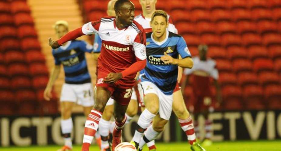 Middlesbrough's Albert Adomah insists all the pressure will be on Liverpool tonight in Capital One Cup