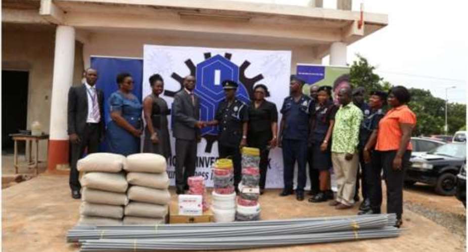 NIB supports Legon District Police with building materials