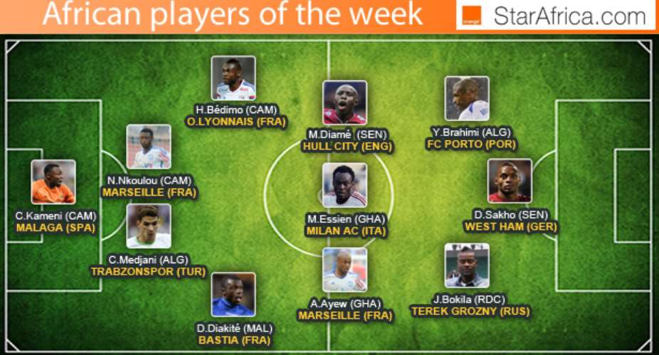 Ghana duo Andre Ayew and Michael Essien named StarAfrica team of the week