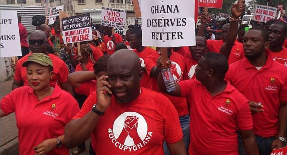 Ghana Workers On The March...Thousands Demonstrate Against Inflation Fueled By The Economic Crisis