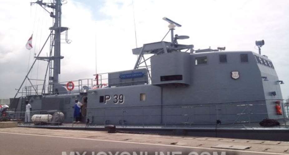 Ghana Navy pays tribute to Prez Mills as they get two ships