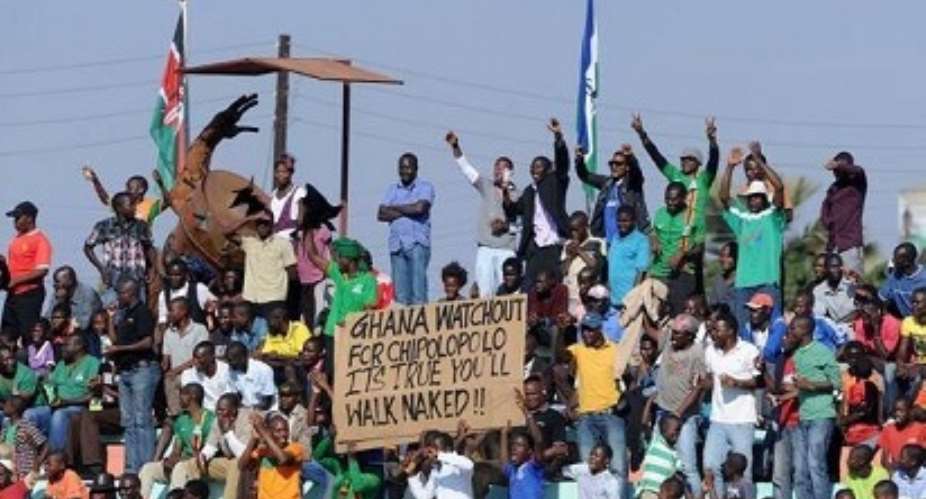 Zambian fans mock Ghana ahead of their clash in September