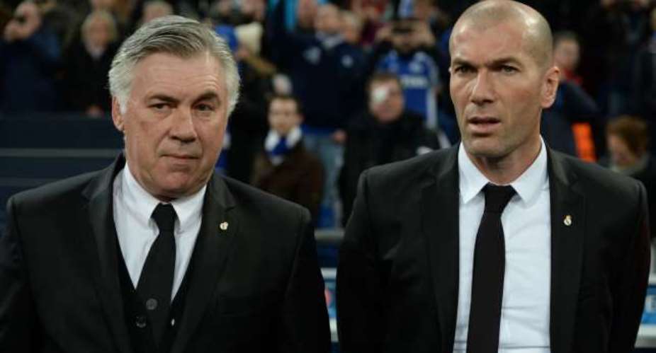 Best man: Zinedine Zidane urges Real Madrid to renew Carlo Ancelotti contract