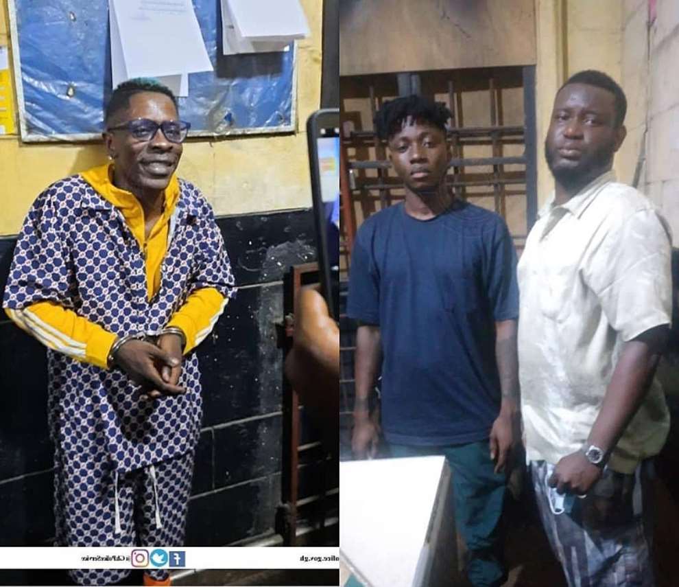 Police smoke out Shatta Wale, handcuff him for faking gun attack