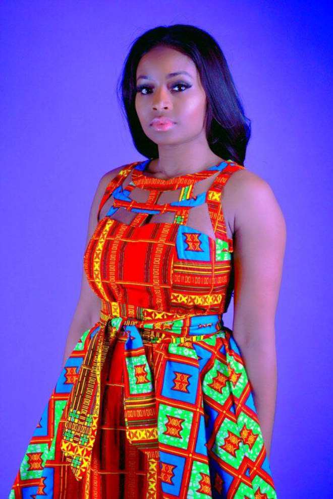 Red African Print Dress