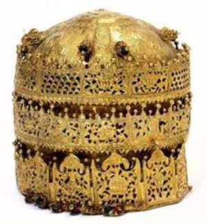 Crown of Tewodros II, Maqdala, Ethiopia, now in Victoria and Albert Museum, London.