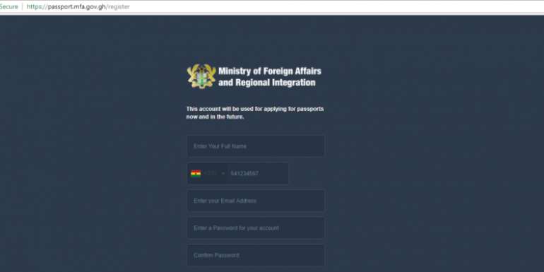 How To Apply Renew Ghana Passport Online