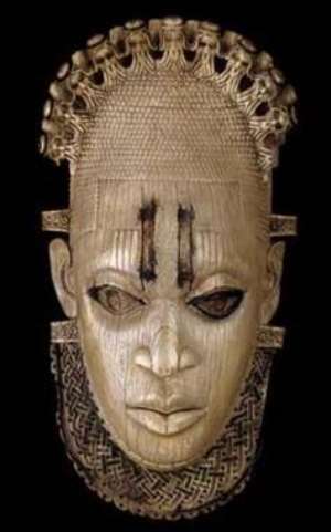 Queen-mother Idia, Benin, Nigeria, now in the British Museum. Seized by the British during the nefarious invasion of Benin in 1897. Will she ever be liberated from the British Museum?