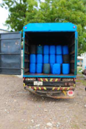 Two Smuggled Trucks Containing 9000 Litres of Fuel Impounded 