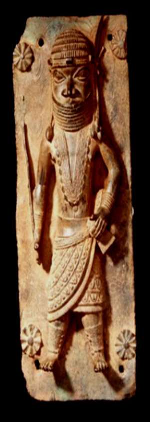 Relief, Benin, Nigeria, now in Volkenkunde Museum, Leiden, Netherlands.