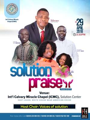 Kofi Sarpong, Becky Bonney, Others Headline ‘Solution Praise’ On Sunday