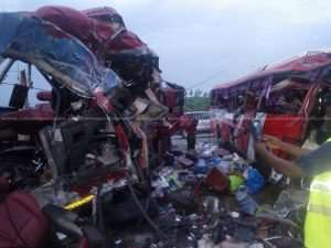 Accident Involving Two Buses Kills 10 People At Suhum