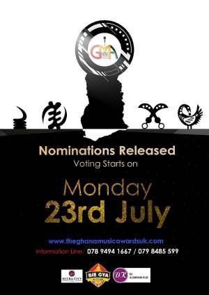 Full List of Nominees for 2018  Ghana Music Awards UK 