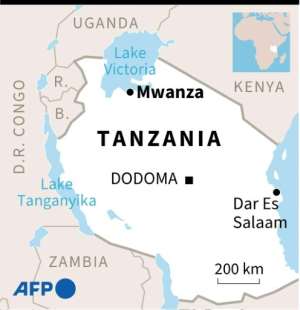 Maps of Lake Victoria and the MV Nyerere ferry disaster. By Vincent LEFAI (AFP)