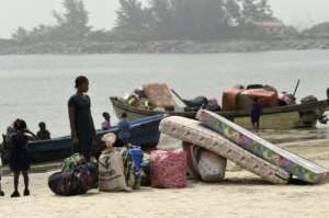 Tarkwa Bay is the 24th community in the area that has received eviction orders as part of the broader operation. By PIUS UTOMI EKPEI (AFP)
