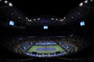 Tennis players faced the prospect of playing in large stadiums without fans at the US Open.  By MATTHEW STOCKMAN (GETTY IMAGES NORTH AMERICA / AFP)