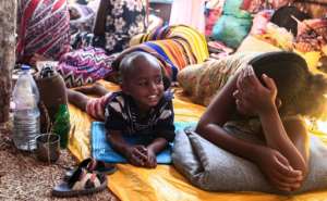 Tens of thousands have fled to neighbouring Sudan. By Ebrahim HAMID (AFP/File)