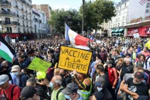 Tens of thousands protested across France for a third straight weekend. By Alain JOCARD (AFP)