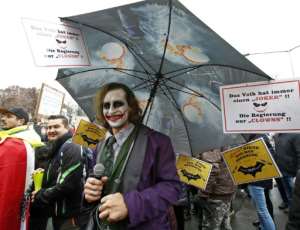Tens of thousands rallied in Austria to protest against the government's introduction of compulsory vaccination. By GERT EGGENBERGER (APA/AFP)