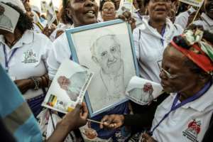 Thousands are expected to attend a mass by Pope Francis in the Mozambique capital of Maputo. By GIANLUIGI GUERCIA (AFP)