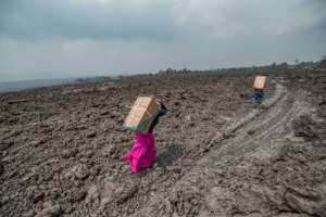 Thousands have been made homeless by the volcano. By Moses Sawasawa (AFP)