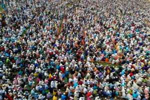 Thousands of Muslims in Bangladesh attend a prayer session amid concerns over the spread of the COVID-19 novel coronavirus. By (AFP)