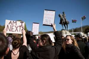 Thousands of women have held two days of protests in Cape Town, scene of two recent high-profile murders of young women, to highlight the growing level of gender violence in South Africa. By RODGER BOSCH (AFP/File)