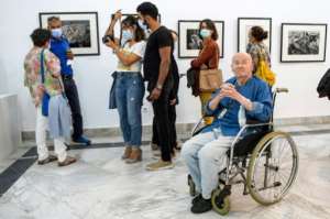 The 70 photos in the exhibition cover the breadth of his work: the sea and fishermen, the daily life of Tunisians, the old crafts. By FETHI BELAID (AFP)