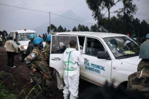 The convoy was ambushed in a dangerous part of the eastern DRC near the border with Rwanda.. By ALEXIS HUGUET (AFP/File)