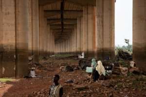 The Chinese-financed bridge was built 11 years ago. By NICOLAS REMENE (AFP)