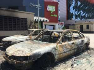 The crackdown on protesters at the Lekki tollgate sparked riots and looting.  By Sophie BOUILLON (AFP)