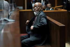 The ANC's reputation for financial sleaze spread under former president Jacob Zuma, pictured last month at his trial on corruption charges. By Jerome Delay (POOL/AFP)