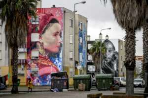 The artworks now attract hundreds of visitors. By PATRICIA DE MELO MOREIRA (AFP)