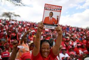 The Botswana Democratic Party (BDP) has ruled the country unfettered since its independence from Britain in 1966. By Monirul Bhuiyan (AFP)