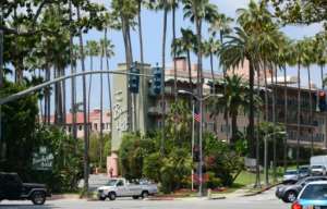 The Beverly Hills Hotel, seen here in 2014, is another Brunei-owned hotel. By Frederic J. BROWN (AFP/File)