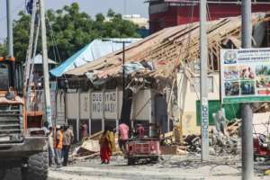 The blast left a trail of devastation in its wake. By - (AFP)